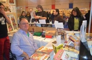 Carlos Azagra, de El Jueves, en la FLA. José Luis Pano.