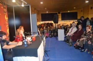 Multitudinaria presentación de 'Las pérdidas rojas'. Estela Puyuelo.