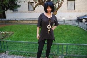Isabel Camblor en Barbastro. JLP.