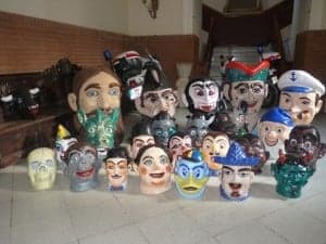 Cabezudos del Ayuntamiento de Barbastro. 