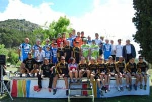 Los ganadores de la cronoescalada a la Carrodilla. 
