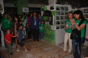 Lectura del manifiesto en el Moliné.