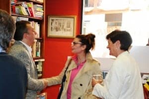 Manuel Vilas, Estela Puyuelo y Pilar Claver. 