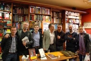 Los autores junto a Luis Sánchez y Beni Ibor. 