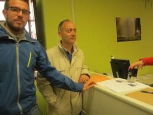 Registro de la moción en Huesca.