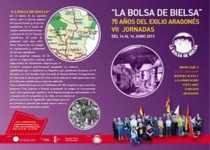 Díptico de la jornada en memoria de La Bolsa. 