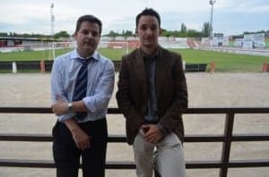 Josán Fierro y Carlos García en el Municipal. JLP.