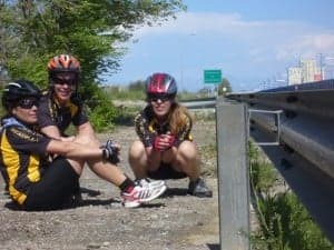 Ciclistas de Estadilla. 