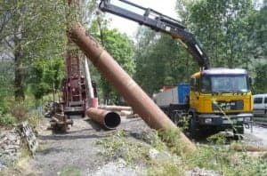 Trabajos en el pozo de Benasque. 
