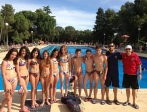 Campus de natación en Airon Club Monzón.