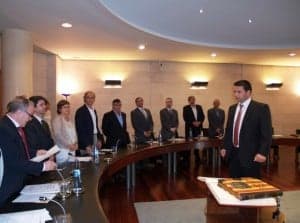 Toma de posesión de Manuel Larrosa. DPH.
