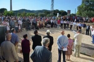 Numeroso público acudió al homenaje. JLP.
