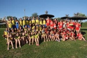 Foto de grupo de las participantes en el Campeonato. 