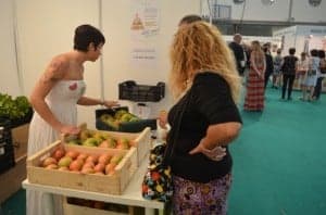 El tomate rosa presente en FERMA. JLP.