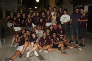 Peñistas jóvenes de Peraltilla. 