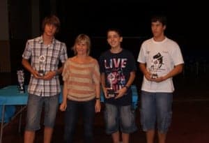 Los ganadores del torneo. 