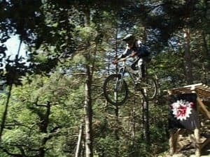 Jon Pardo durante un descenso. 