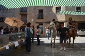 Paseos a caballo en la feria de Alquézar. JLP.