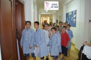 Alumnos del colegio Santa Ana de Monzón. JLP.