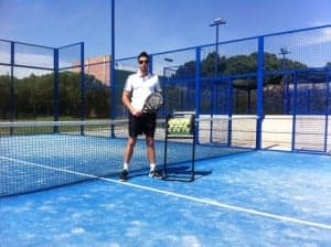 Pista de padel de Airon Club Monzón.