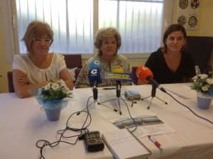 Responsables de la Asociación Alzheimer Somontano. JLP.