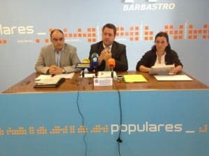 Los ediles del PP, Hernández, Solana y Olivares. JLP.