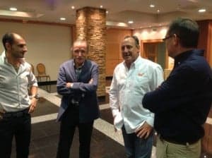 Fermín Cacho con Torres, Facerías y Román. JLP.