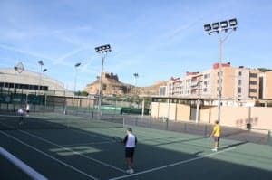 Uno de los partidos de tenis. 