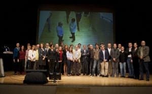 Participantes, organizadores y colaboradores del Congreso del Libro Electrónico de Barbastro. JLP.