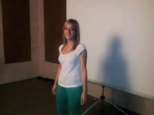 Una de las participantes en el casting.