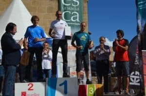 Podium de los vencedores absolutos. José Luis Pano.