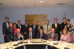 Integrantes del Patronato que gestiona la UNED de Barbastro. JLP.