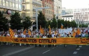 Manifestación en Zaragoza.