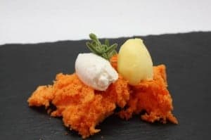 Tapa del restaurante Carmen. 