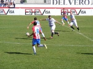 Partido contra el Teruel. Ángel Huguet.
