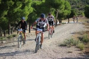Los corredores de camino a Villanueva. 