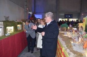 Antonio Cosculluela inauguró el Belén. JLP.
