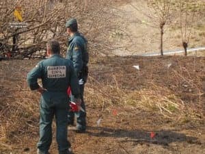 Lugar del incendio. 