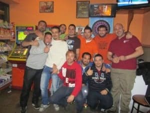 Los tres equipos del bar de la Estación. José Luis Pano.