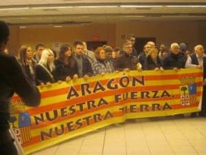 Asistentes a la concentración de Fraga. 