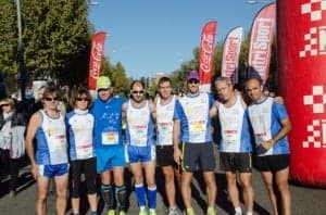 Los atletas de Barbastro en Lérida.