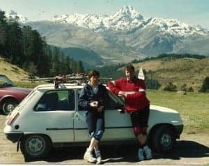 Carlos y Pedro en el Col d' Aspin. Carlos y Pedro en el Col d' Aspin.