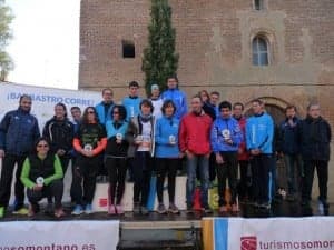 Podium de la prueba. Comraca de Somontano.