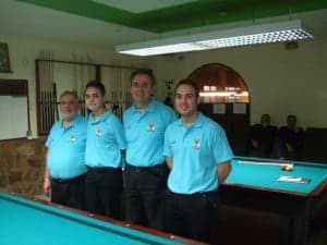 Equipo de billar de la SMA Barbastro.