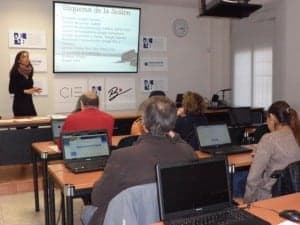 Un momento del curso. 
