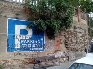 CARTEL INDICATIVO ACCESO PARKING