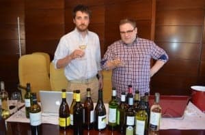 Luengo y Vecilla, catando vinos en la D.O. Somontano. Ronda Somontano.