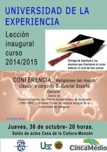 UNIVERSIDAD EXPERIENCIA LECCION INAUGURAL