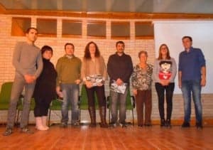 Premiados y comision de fiestas