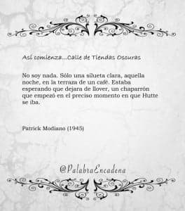 comienzo modiano